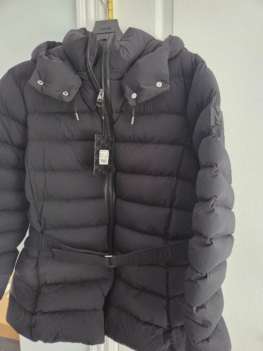 Unworn Black Mackage Coat Size 2XL